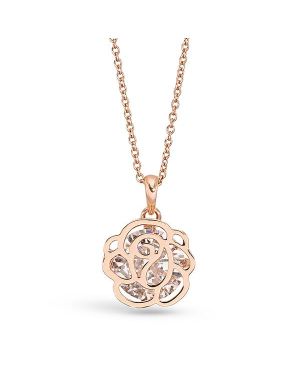 Pica LeLa "Rosie" 18K Rose Gold Plated Necklace and Matching Earring Set