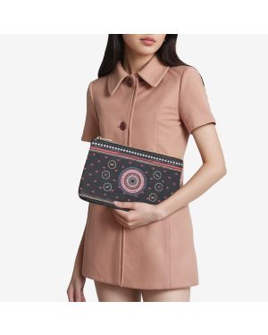 Naga Black Midi Clutch