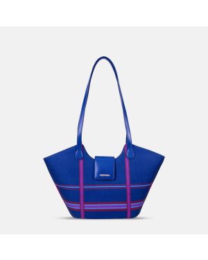 Picnic Navy Basket Shoulder Bag