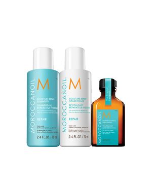 Moroccanoil Hair Repair + Moisture Trio