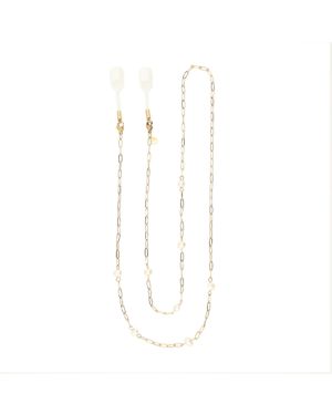 MY JEWELLERY PEARL SUNGLASS/AIRPOD GOLD CHAIN