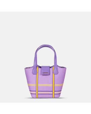 Picnic Lilac Basket Hand Bag