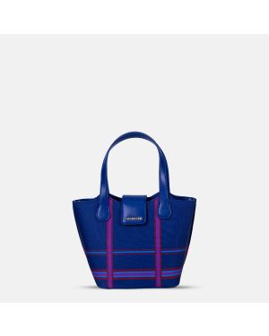 Picnic Navy Basket Hand Bag