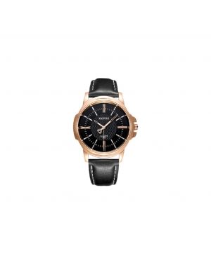 Yazole Mens Watch - Black Dial with Black Strap - Gents